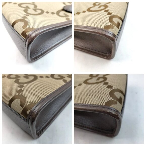 Gucci Hand Bag Brown Leather and Canvas 1194-040725 - Picture 6 of 13